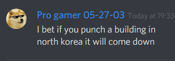 punch a building in NK